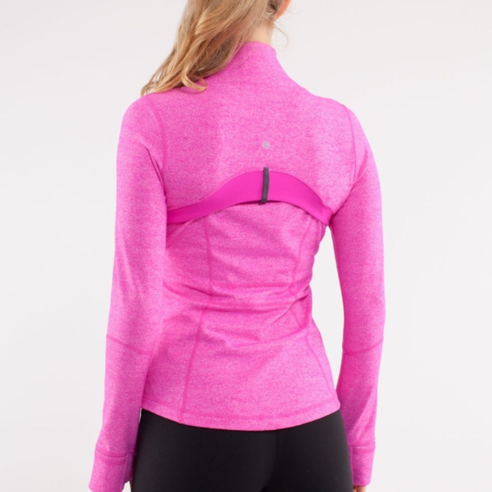 heathered pink Lululemon define jacket, size 4